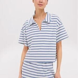 TUCKERNUCK BEACH Striped Terrycloth Tybee Top Size M NWT Retail $98 Tuckernuck